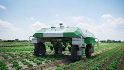 2. Naïo Technologies’ Dino is being used on large-scale vegetable farms in Europe and the U.S. (Courtesy of Naïo Technologies) 2. Naïo Technologies’ Dino is being used on large-scale vegetable farms in Europe and the U.S. (Courtesy of Naïo Technologies)