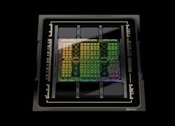 2. NVIDIA&rsquo;s Hopper H100 chip crams in 80 billion transistors. (Courtesy of NVIDIA)