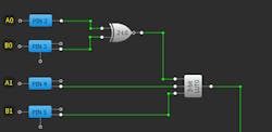 2. Shown are 2-bit Identity comparator blocks. 2. Shown are 2-bit Identity comparator blocks.