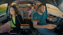 Shown is Xperi’s DTS AutoSense occupancy status at work. It’s part of the company’s Occupant Monitoring Solution (simulation, not in-camera capture). Shown is Xperi’s DTS AutoSense occupancy status at work. It’s part of the company’s Occupant Monitoring Solution (simulation, not in-camera capture).