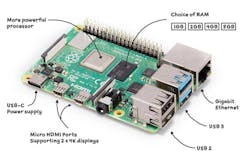 4. Raspberry Pi 4 starts at $35 and supports two HDMI displays.