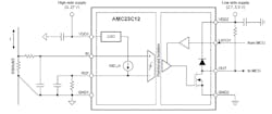 1. TI’s AMC23C12 may appear at first to be “just” a window comparator, but it actually offers much more, including reinforced multi-kilovolt galvanic isolation, an integral LDO, and adjustable thresholds. 1. TI’s AMC23C12 may appear at first to be “just” a window comparator, but it actually offers much more, including reinforced multi-kilovolt galvanic isolation, an integral LDO, and adjustable thresholds.
