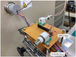 4. Setup of the capacitive integration measurement. 4. Setup of the capacitive integration measurement.