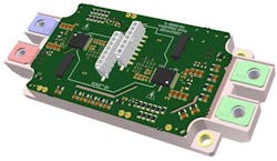 Here, the 2SP0215F2Q0C gate driver is mounted to a target module. Here, the 2SP0215F2Q0C gate driver is mounted to a target module.