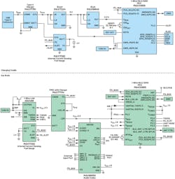 1. System architecture of the 1-Wire TWS charging cradle and earbud. 1. System architecture of the 1-Wire TWS charging cradle and earbud.