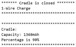 9. Test result for closed cradle.
