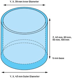 4. Height study for enclosure with 5-mm base. 4. Height study for enclosure with 5-mm base.
