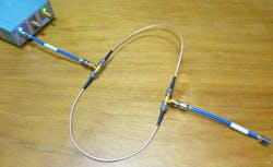 3. A bit of coaxial creativity yields a network with impedance jumps. 3. A bit of coaxial creativity yields a network with impedance jumps.