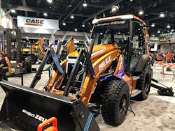 During CONEXPO 2020, CASE Construction Equipment debuted its battery-electric backhoe.