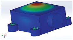 10. Dominant mode from simulation for the hollow enclosure used to house the ADcmXL3021. 10. Dominant mode from simulation for the hollow enclosure used to house the ADcmXL3021.