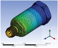 3. FEM mesh detail and relative deformation of the enclosure. 3. FEM mesh detail and relative deformation of the enclosure.