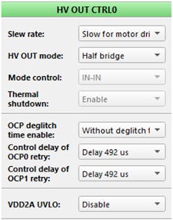 12. HV OUT 0 configuration. 12. HV OUT 0 configuration.