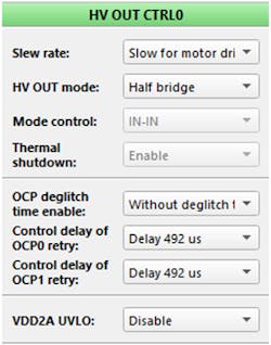 12. HV OUT 0 configuration. 12. HV OUT 0 configuration.