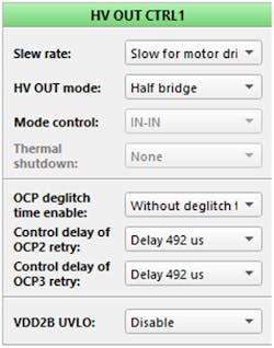 13. HV OUT 1 configuration. 13. HV OUT 1 configuration.
