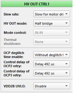 13. HV OUT 1 configuration. 13. HV OUT 1 configuration.