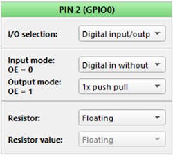 18. PIN 2 configuration. 18. PIN 2 configuration.
