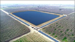 Conceptual rendering of the Ceres Innovation Center, including solar over TID canals and the future Ceres Regulating Reservoir. (Credit: California Turlock Irrigation District)