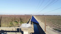 Conceptual rendering of spanning the 25-foot-wide TID canal. (Credit: California Turlock Irrigation District)