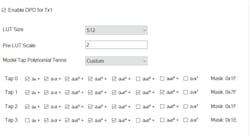 3. DPD model polynomial terms. 3. DPD model polynomial terms.