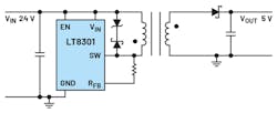 2. Here&rsquo;s a highly compact and easy-to-use flyback converter with a no-opto LT8301.