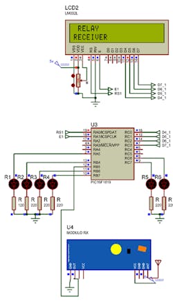 2. Here’s the receiver that controls six relays based on the PIC16F1619 microcontroller. 2. Here’s the receiver that controls six relays based on the PIC16F1619 microcontroller.