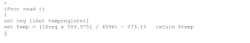 9. Formula and ready-to-go PDL to read on-chip temperature. 9. Formula and ready-to-go PDL to read on-chip temperature.