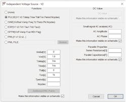 19. Sample rising edge input stimulus using pulse voltage supply. 19. Sample rising edge input stimulus using pulse voltage supply.