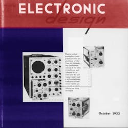 1. This is a scan of the cover of Electronic Design Vol. 1 Issue 10 from October 1953.