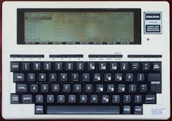 1. The Radio Shack T100 was one of the first laptop computers with a full keyboard and multiline LCD display. 1. The Radio Shack T100 was one of the first laptop computers with a full keyboard and multiline LCD display.