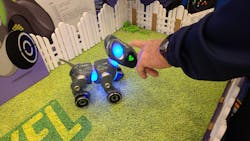 1. The Pixel puppy has touch-sensitive sensors so that it knows when you're petting it. 1. The Pixel puppy has touch-sensitive sensors so that it knows when you're petting it.