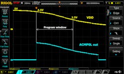 3. Voltage drop detection and program pulse.