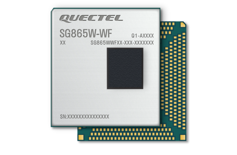 The SG865W-WF provides Wi-Fi and Bluetooth support. It runs the Android OS and has 8 GB of LPDDR5 and 64 GB of UFS flash storage.
