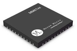 2. Graphical render of the 13- × 13-mm HaLow IC. 2. Graphical render of the 13- × 13-mm HaLow IC.