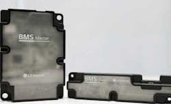 Shown is the world’s first wireless BMS, according to LG Innotek. Shown is the world’s first wireless BMS, according to LG Innotek.