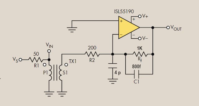3. This brings the signal through the transformer into an inverting mode op amp improves the loop gain profile.