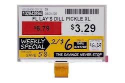 2. Color e-paper displays from E Ink are showing up on store shelves. They require minimal power to update and remain unchanged when power is removed. 2. Color e-paper displays from E Ink are showing up on store shelves. They require minimal power to update and remain unchanged when power is removed.