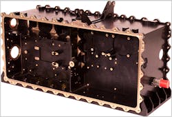4. This is a liquid-cooled chassis or liquid flow-through (LFT) electronics chassis. (Image from Reference 5) 4. This is a liquid-cooled chassis or liquid flow-through (LFT) electronics chassis. (Image from Reference 5)