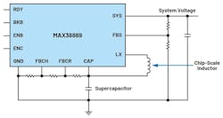 3. This implementation features a tiny Continua backup solution with the MAX38889. 3. This implementation features a tiny Continua backup solution with the MAX38889.