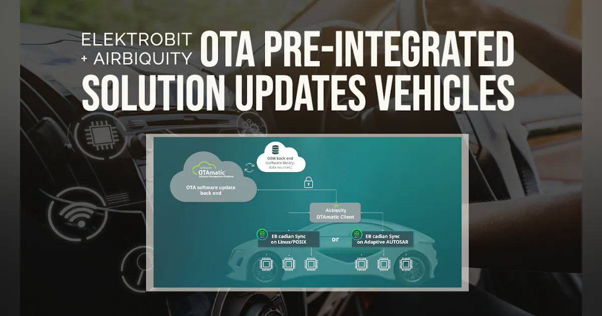 Elektrobit OTA Pre-Integrated Solution Updates Vehicles | Electronic Design
