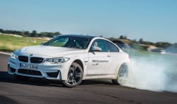 1. This is an example of oversteering in a BMW M4 on a test track.