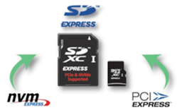 2. MicroSD Express offers increased speeds, via the NVMe and PCIe bus standards, over traditional MicroSD storage devices.