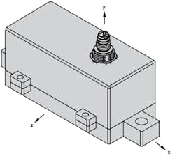 7. Enclosure for the ADXL357 triaxial MEMS sensor and ADIN1110 10BASE-T1L MAC-PHY circuitry.