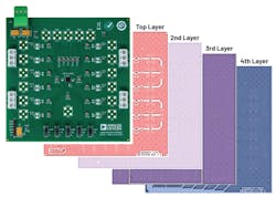 3. A sample four-layer PCB. 3. A sample four-layer PCB.