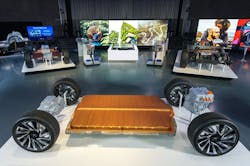 4. An Ultium modular battery pack can contain either vertically or horizontally stacked cells to integrate into vehicle design&mdash;vertically for trucks, SUVs, and crossovers, or horizontally for cars and performance vehicles.