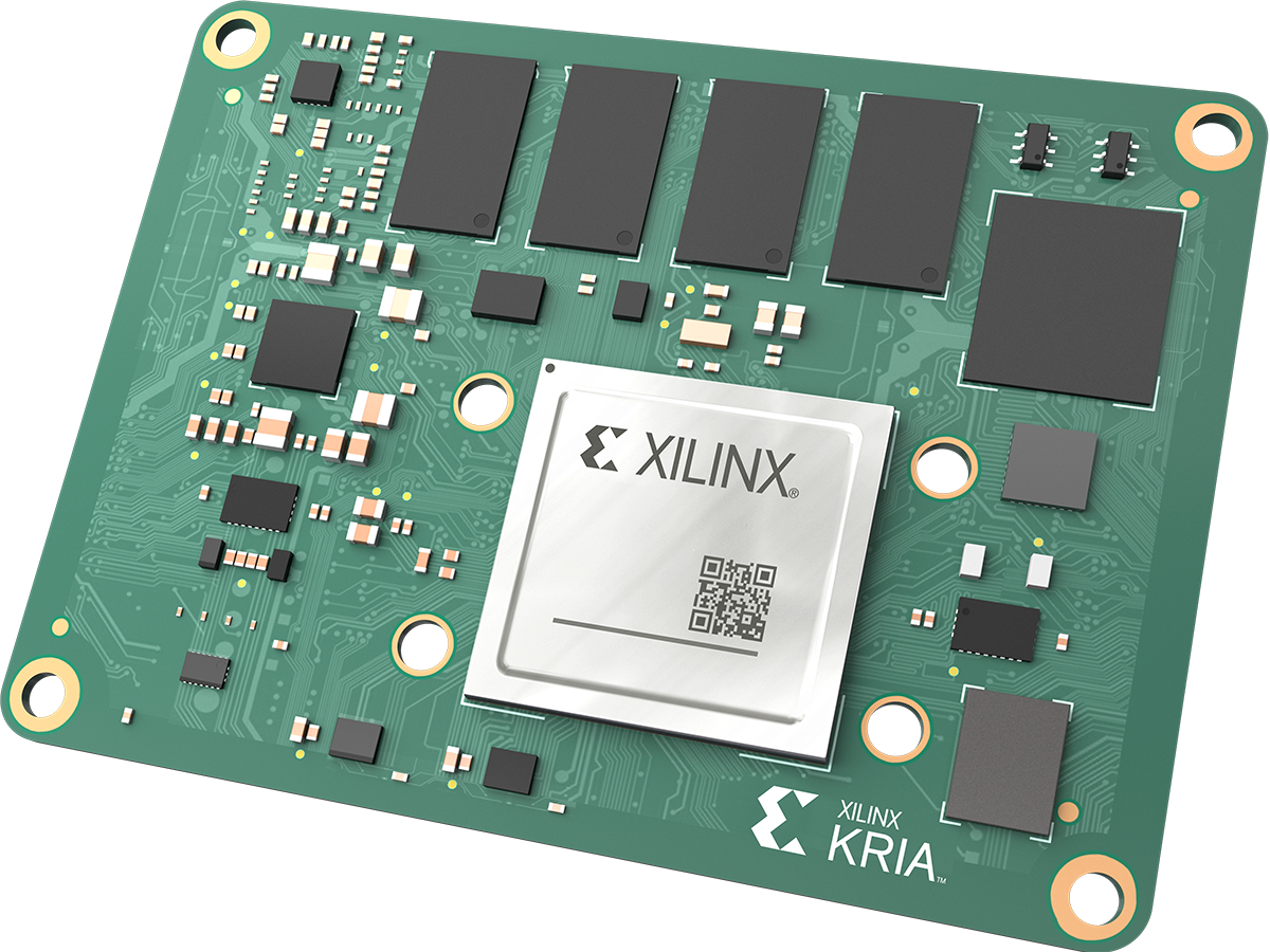 2. The Kria K26 SOM has a Zynq UltraScale+ MPSoC and adds memory and support logic on the PCB.