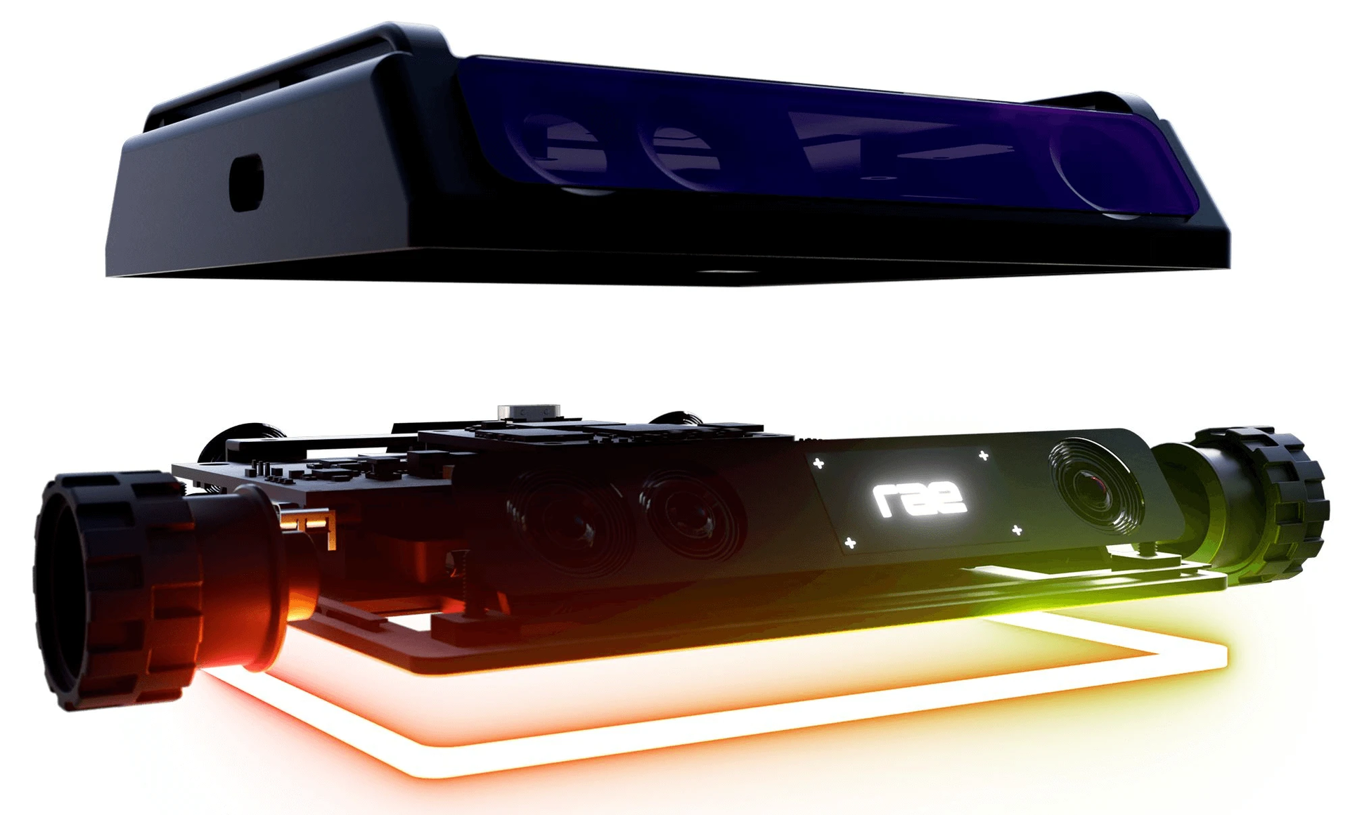 1. Luxonis' rea robot incorporates multiple cameras with 3D imaging capabilities.