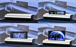 Hyundai&rsquo;s rollable display can be scaled either up or down.