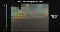 1. Thermal imaging can reliably detect people even when the air temperature is 98.6&deg;F, such as on this summer day in Detroit.