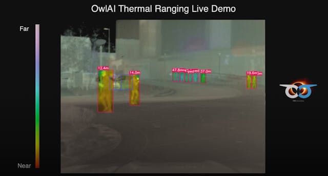 1. Thermal imaging can reliably detect people even when the air temperature is 98.6&deg;F, such as on this summer day in Detroit.