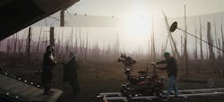 2. Season two of The Mandalorian was shot using large screens instead of green screens.